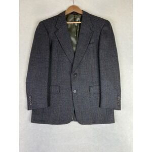 Hart Schaffner Marx Blazer‎ Men's 39R Gray 2 Button Sport Coat Wool